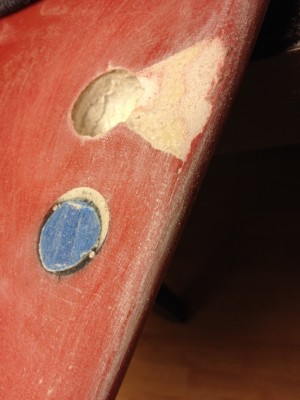 Sanded and cleaned