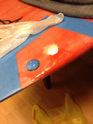Glassing the ding